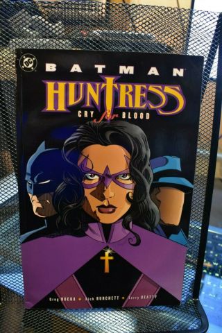 Batman Huntress Cry For Blood Dc Tpb Rare Oop 2002 The Question Greg Rucka