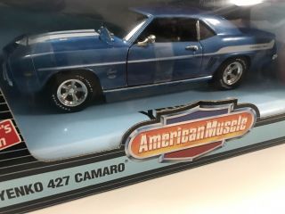 1969 Yenko Camaro / Z/28 Ertl 1/18 Blue RARE Fast & Furious Movie Style 2