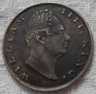 1835 William Iiii King East India Company One Rupee Rare Silver Coin