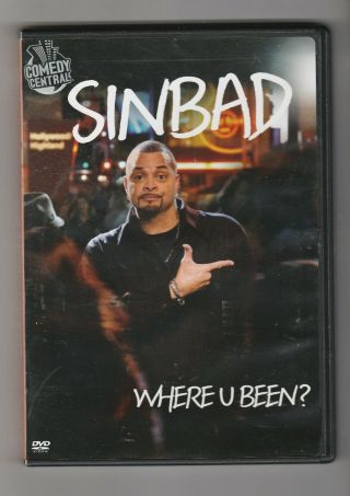 Sinbad: Where U Been Live Stand Up Comedy Dvd Comedy Central Very Rare Oop Htf