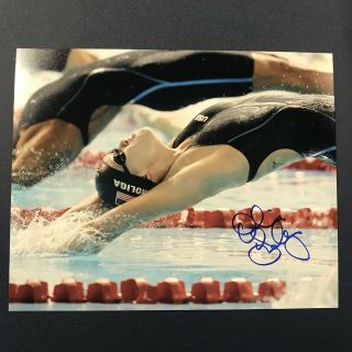 Olivia Smoliga Hand Signed 8x10 Photo Usa Olympics Swimming Autographed Rare