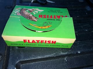 7 Lures In Display Box Flatfish Lure,  Helin Tackle Company F7 Lo Rare 4