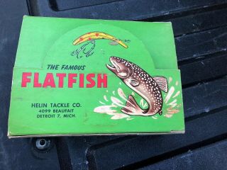 7 Lures In Display Box Flatfish Lure,  Helin Tackle Company F7 Lo Rare 5