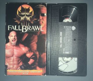 Wcw Fall Brawl 2000 (vhs,  2000) Nwo Wwf Wwe Goldberg Scott Steiner Rare