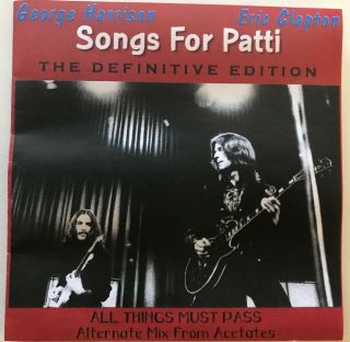 George Harrison Beatles " Songs For Patti Definitive Edition " Rare
