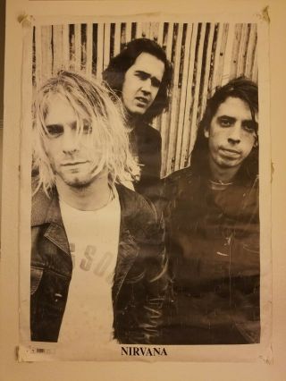 Rare Large Nirvana Poster (no Longer Available