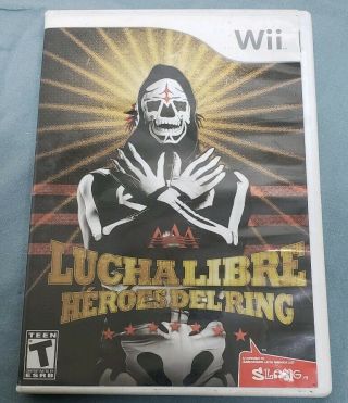 Lucha Libre Aaa: Heroes Del Ring Canceled (nintendo Wii) Rare Complete Cib