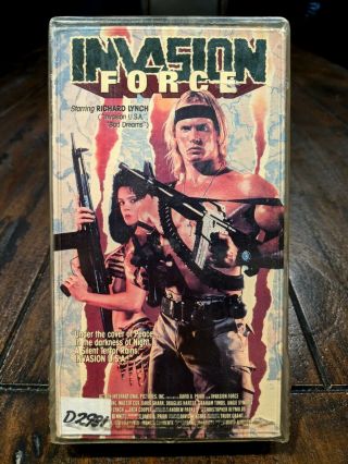 Invasion Force Vhs 1990 Aip Action Rare Htf