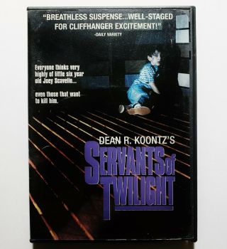 The Servants Of Twilight (dvd,  2001) Rare & Oop Dean Koontz Thriller