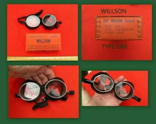 Vtg Willson Sport Goggles Rare Type D80 In Unsued
