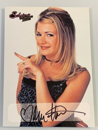 Rare 1999 Melissa Joan Hart Sabrina The Teenage Witch Auto/autographed Dart Card