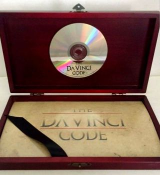 " Da Vinci Code " Movie (2006) Rare Promo Digital Cd Press Kit In Rosewood Box