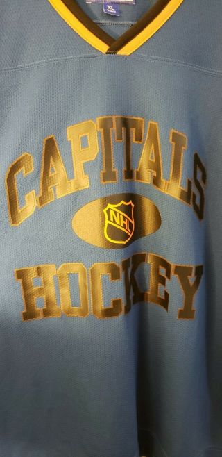 Vintage Starter Washington Capitals NHL Hockey Practice Jersey Blue Size XL Rare 3