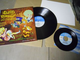 Alice In Wonderland - Mel Blanc - Rare Pop Rock Soundtrack Lp On Hbr - & 45 By Scatman