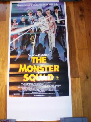 Monster Squad Poster Daybill Fred Decker Rare