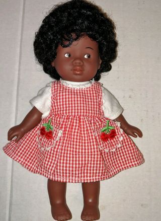 Corolle Doll “zelie” 8” Full Vinyl Rare African American Toddler Aa Dark Skin S