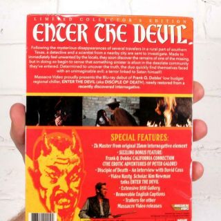 1972 RARE HTF SATANIC CHILLER BLU - RAY,  DVD: ENTER THE DEVIL (MASSACRE VIDEO) JO 2