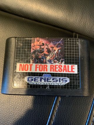 Streets Of Rage 2 (sega Genesis,  1992) Cartridge Only Cart Rare Not For Resale