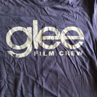 Rare Glee Tv Crew Panavision T Shirt Leah Michelle Cory Monteith
