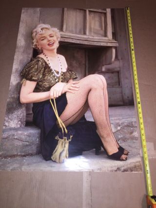 Rare Vintage Marilyn Monroe Poster Net Stockings 1997 Printed In Switzerland