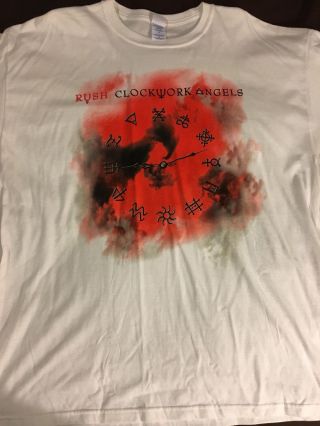 Rush Clockwork Angels Promo Shirt Xl Rare & Oop Authentic