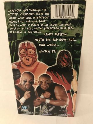 Raw Attitude Rare WWF Pro Wrestling VHS 1998 RAW & War Zone Stone Cold 2
