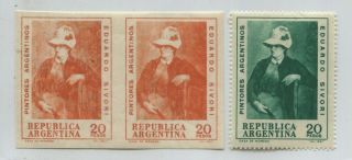 Argentina 1967 Rare Essay Proof Variety Stamp Mnh Woman Hat Painting 73187
