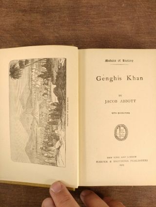 1903 History of Genghis Khan Jacob Abbott RARE Illustrated Antique Victorian Era 6