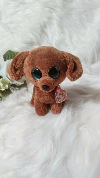 Rare Ty Beanie Boos Dougie The Dachshund Approx 6  With Tags