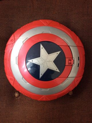 Hasbro Marvel Avengers Captain America Nerf Shield Blaster Dart Gun Rare Cosplay