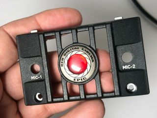 Red Camera Dsmc Front Badge Panel For Epic Mx Dragon Logo Emblem Rare Plate