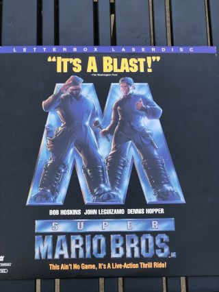 Rare Laserdisc Mario Bros.  Dennis Hopper John Leguizamo