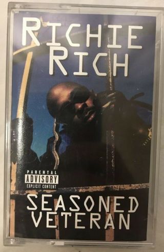 Richie Rich - Seasoned Veteran Cassette Tape 1996 Luniz Rare Oop Bay Area