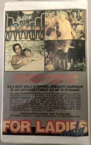 FOR LADIES ONLY - VHS 1981 Greg Harrison,  Lee Grant - Male Strippers RARE CULT 2