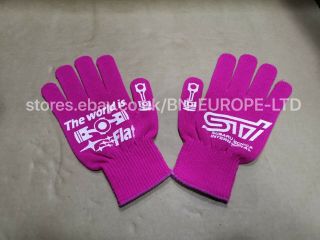 Rare Subaru Pink Gloves Medium Collectors Impreza Wrx Sti Jdm Gc8 Gdb