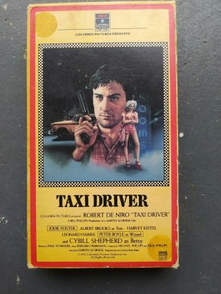 Taxi Driver Vhs Robert De Niro,  Jodie Foster,  Cybill Shepherd Rare 1976 Cover
