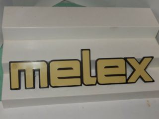Melex Golf Cart Plastic Name Plate Htf Rare