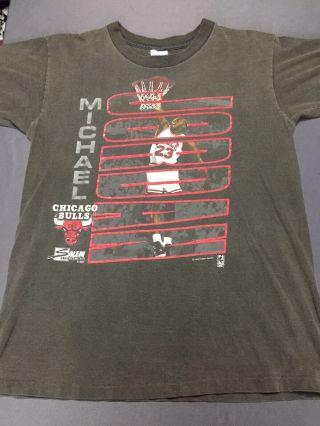 Vtg Salem Sports Nba 1990 Chicago Bulls Michael Jordan T Shirt Small/medium Rare