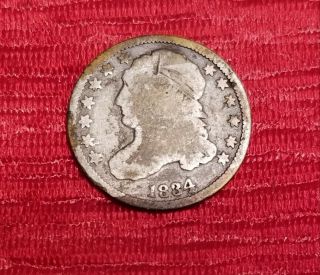 1834 10c Capped Bust Silver - Key - Dime Very Very Rare Coin Very Scarce