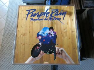 Prince & The Revolution Purple Rain Album Motorcycle Glass Mirror 12 