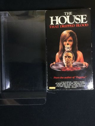 The House That Dripped Blood Rare Prism Horror Vhs W Box Protector