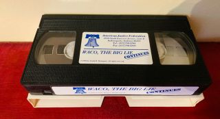 VHS VIDEO WACO 2 THE BIG LIE CONTINUES LINDA D.  THOMPSON CULT CRIME RARE SCARCE 6