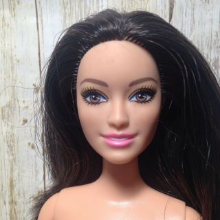 Rare Barbie Nude Doll Raquelle Beach Bikini Raven Black Hair Brown Eyes For Ooak