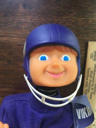 Rare Whomp - It NFL - Minnesota Vikings Mechanical Puppet - Helmet - Pennant 2