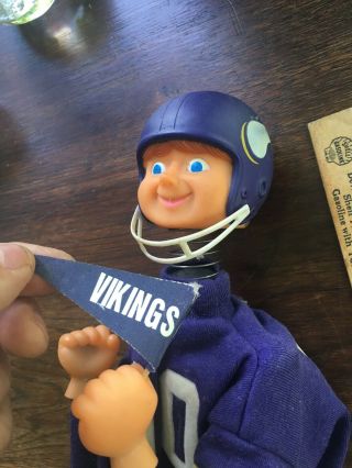 Rare Whomp - It NFL - Minnesota Vikings Mechanical Puppet - Helmet - Pennant 3