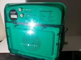 Sharp Carousel Half Pint Compact Microwave Oven R - 120dr Rare Green Color