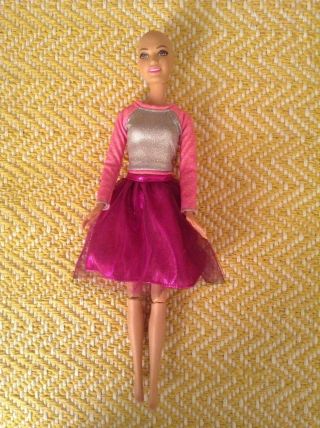 Ella Cancer Barbie Rare Pink Dress