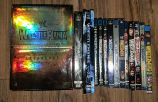 Wwe Wrestlemania Anthology Box Set,  Wrestlemania 22 - 34 Complete Elite Rare Wwf