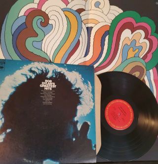 Bob Dylan Greatest Hits Vinyl Lp 70’s Columbia W Rare Milton Glass Poster Vg