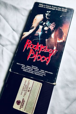 Rocktober Blood 1984 Vhs Video Horror Vestron Rare